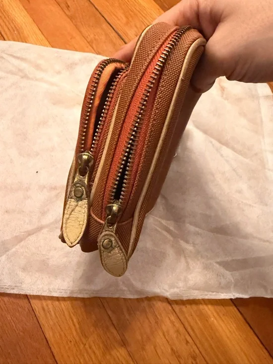 Dior Tan, Orange and Cream pouch/mini bag - Picture 3 of 7